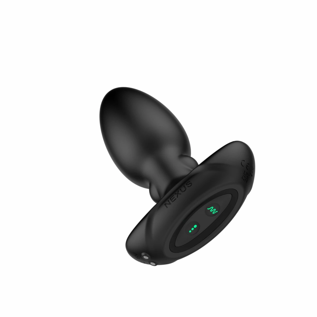 Nexus Beat - Wibrujący masażer analny z pilotem, silikonowy, czarny 11,2cm