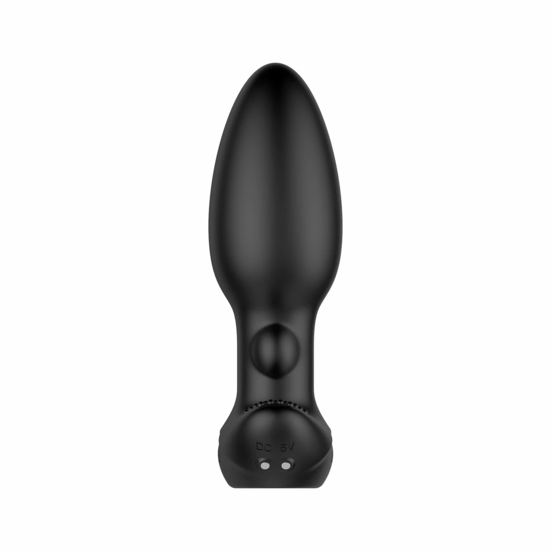 Nexus Beat - Wibrujący masażer analny z pilotem, silikonowy, czarny 11,2cm