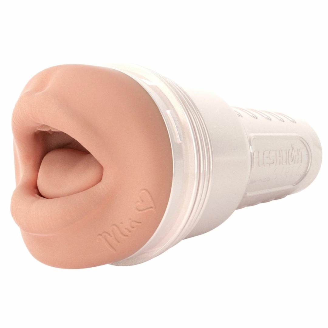 Fleshlight Girls Mia Malkova Headshot - model z teksturą spiralną, naturalny kolor