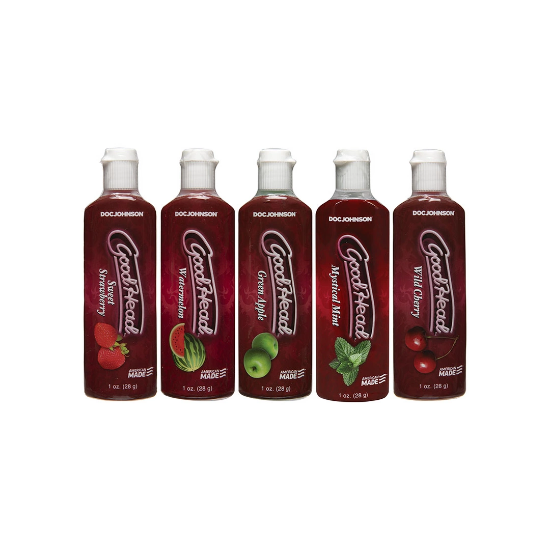 Doc Johnson GoodHead Gel Zestaw 5 smakow żelow do masażu ustnego 5x30ml