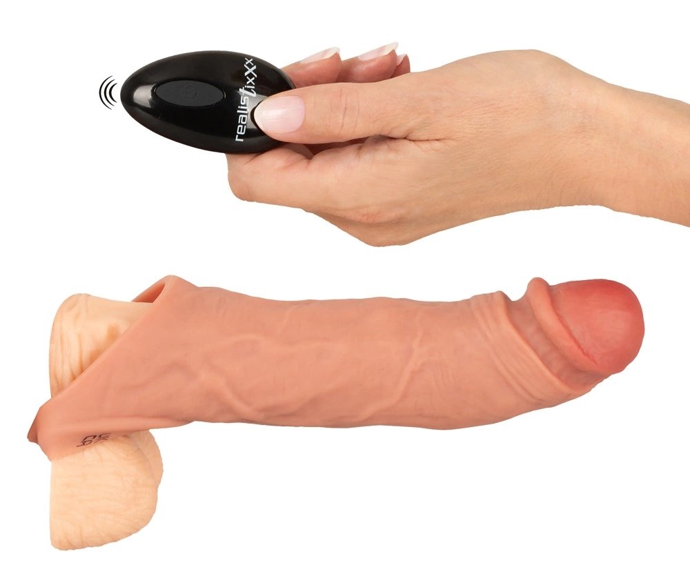 Realistixxx RealSleeve SL - Wibrująca nakładka wydłużająca z pilotem