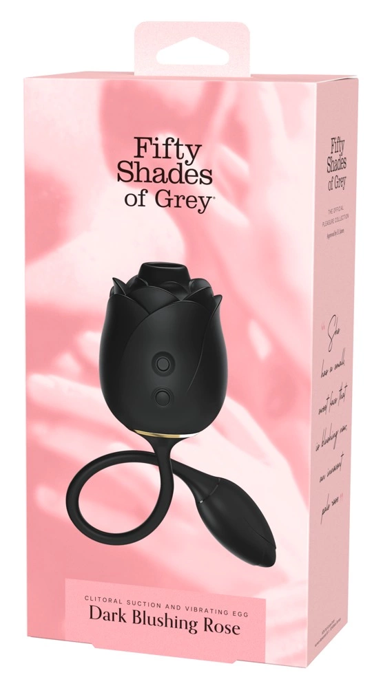 Fifty Shades of Grey Dark Blushing Rose - zestaw pulsator i wibrator wodoodporny