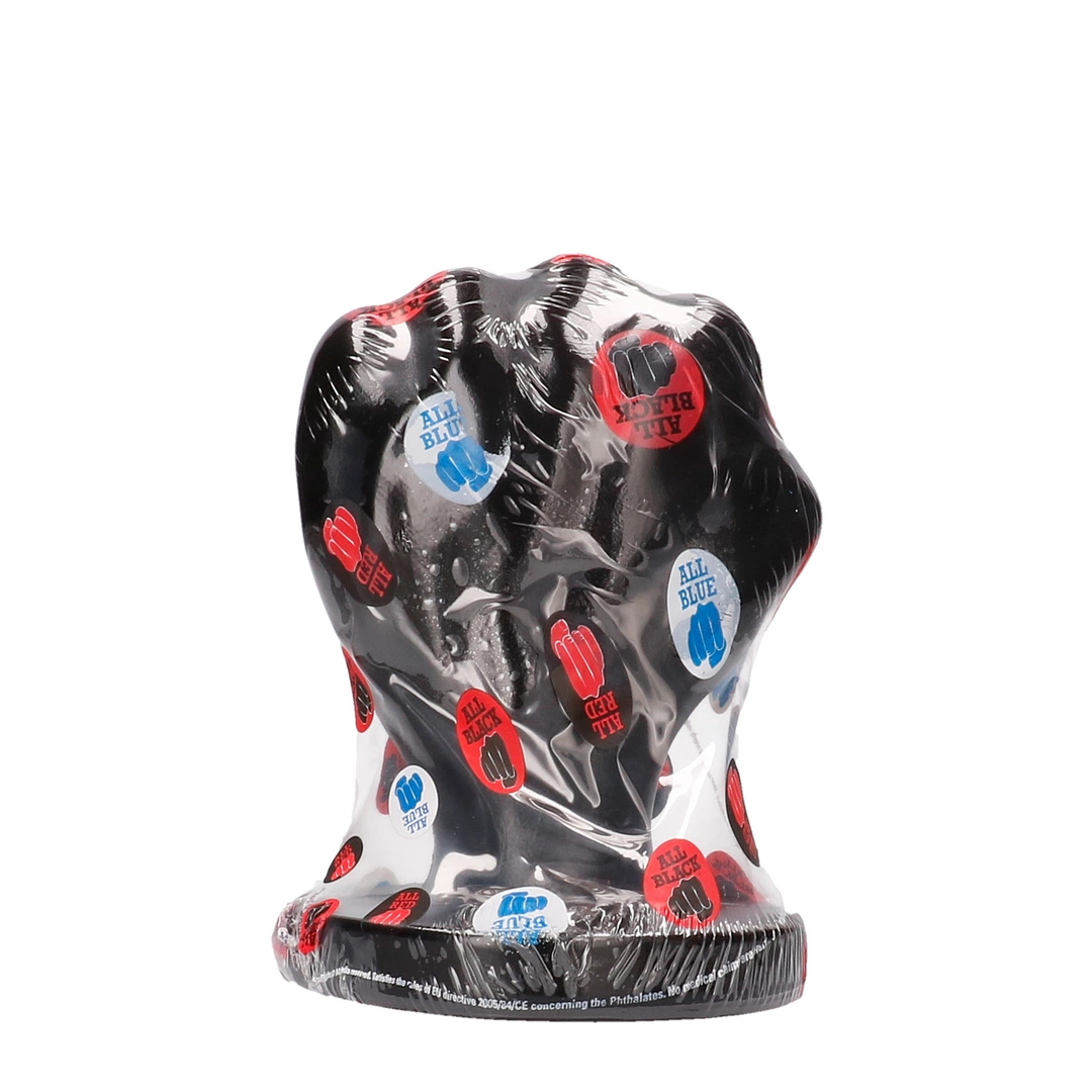 Dildo do masturbacji wykonane z czarnego silikonu w kształcie pięści All Black 16 cm