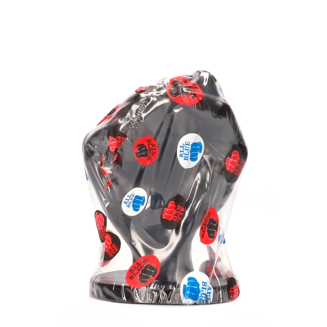 Dildo do masturbacji wykonane z czarnego silikonu w kształcie pięści All Black 14 cm