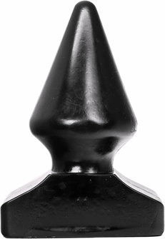Korek analny z czarnego PVC All Black 22 cm