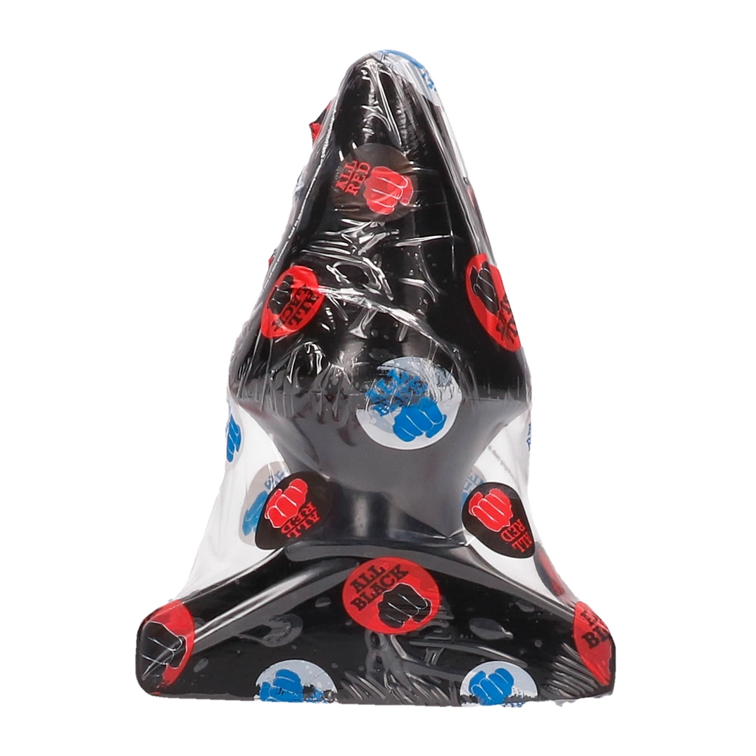 Korek analny wykonany z barwionego na czarno chlorku winylu w kształcie piramidy All Black 17 cm