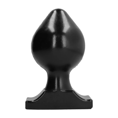 Korek analny wykonany z barwionego na czarno chlorku winylu w kształcie kuli All Black 22 cm