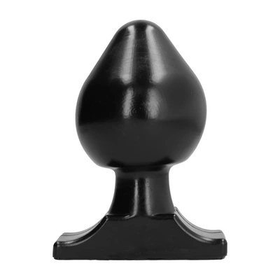 Korek analny wykonany z barwionego na czarno chlorku winylu w kształcie kuli All Black 19 cm
