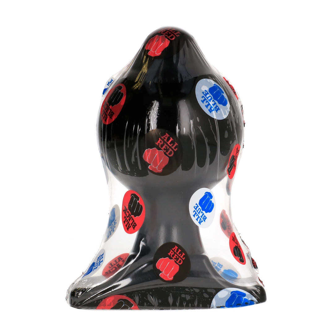 Korek analny wykonany z barwionego na czarno chlorku winylu w kształcie kuli All Black 17 cm Korek analny wykonany z barwionego na czarno chlorku winylu w kształcie kuli All Black 17 cm