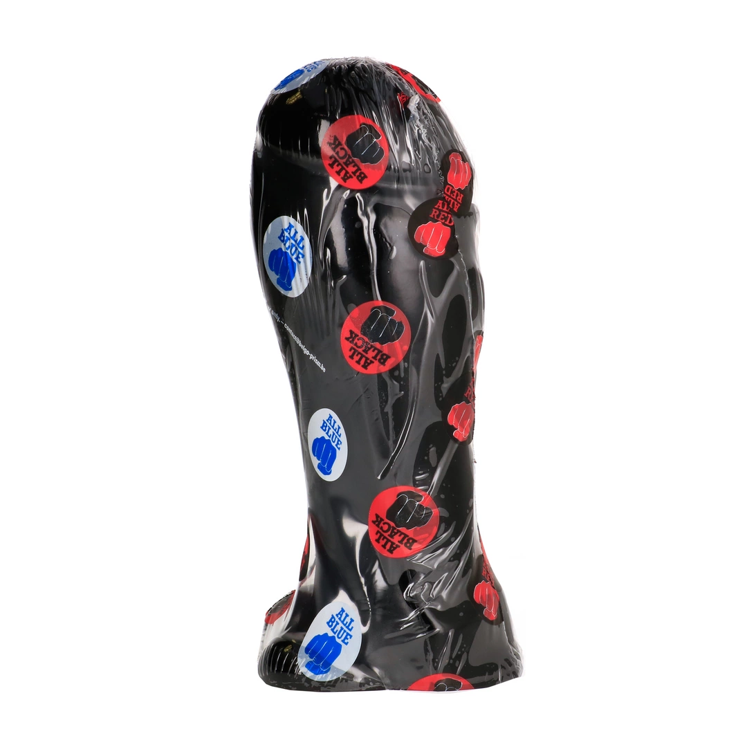 Realistyczne duże dildo do masturbacji pochwy wykonane z czarnego silikonu bez jąder 22 cm 