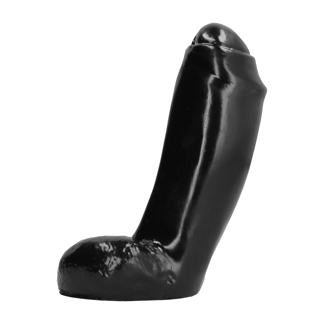 Realistyczne duże dildo do masturbacji pochwy wykonane z czarnego silikonu 18 cm