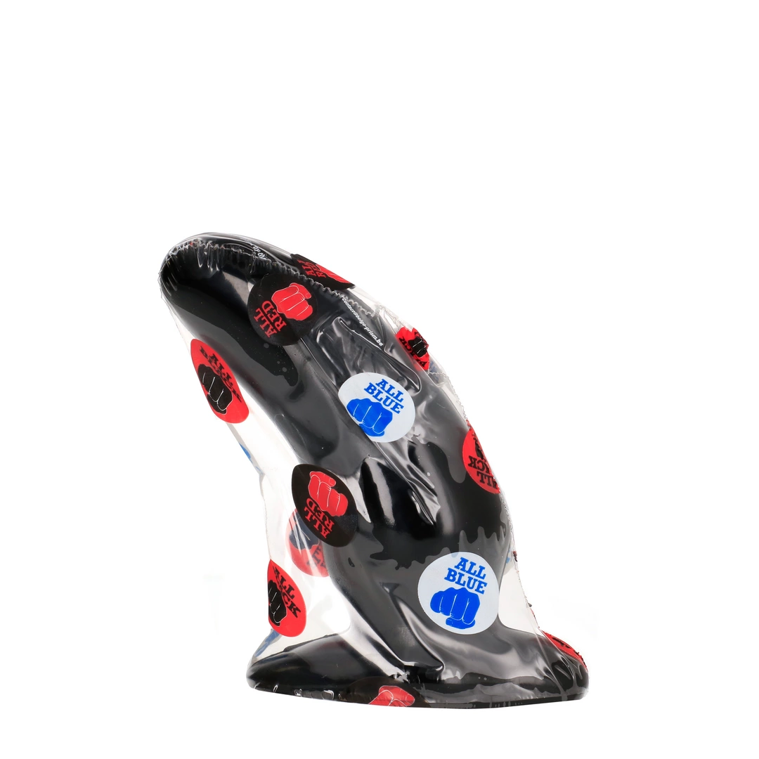 Uchylone dildo do masturbacji wykonane z czarnego silikonu All Black 13 cm