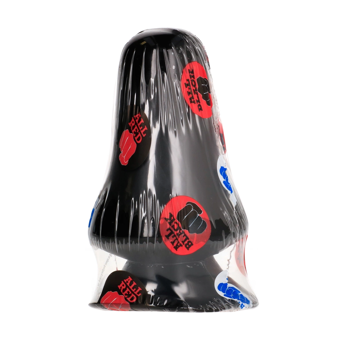 Korek analny gładki wykonany z czarnego chlorku winylu All Black 12 cm