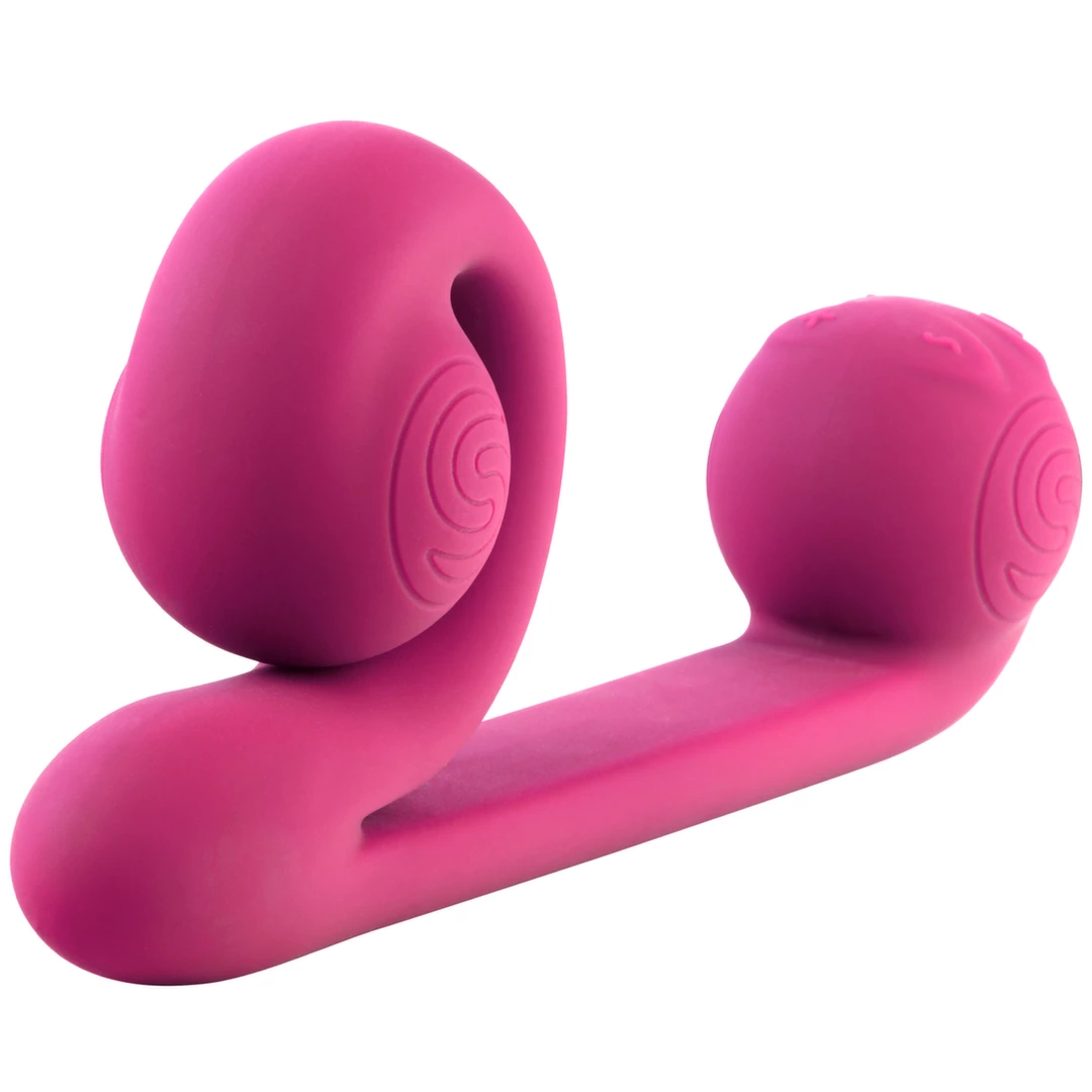 Wibrator różowy silikonowy w kształcie ślimaka do stymulacji pochwy i łechtaczki Snail Vibe Vibrator 