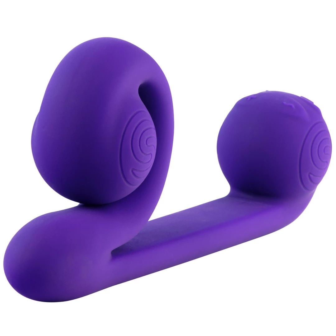 Wibrator fioletowy silikonowy w kształcie ślimaka do stymulacji pochwy i łechtaczki Snail Vibe Vibrator 