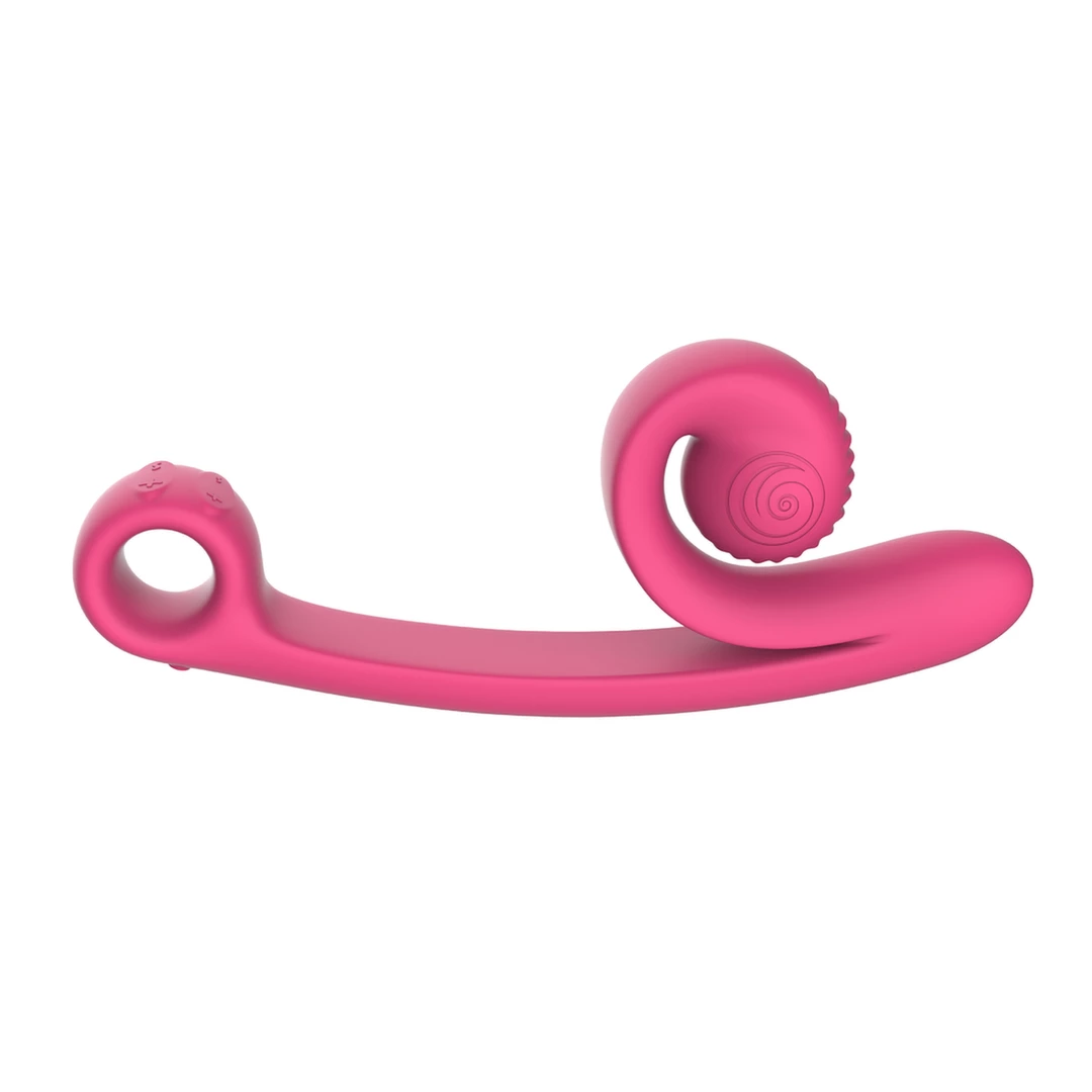 Wibrator różowy silikonowy w kształcie ślimaka do stymulacji łechtaczki i punktu G Snail Vibe Curve Vibrator 