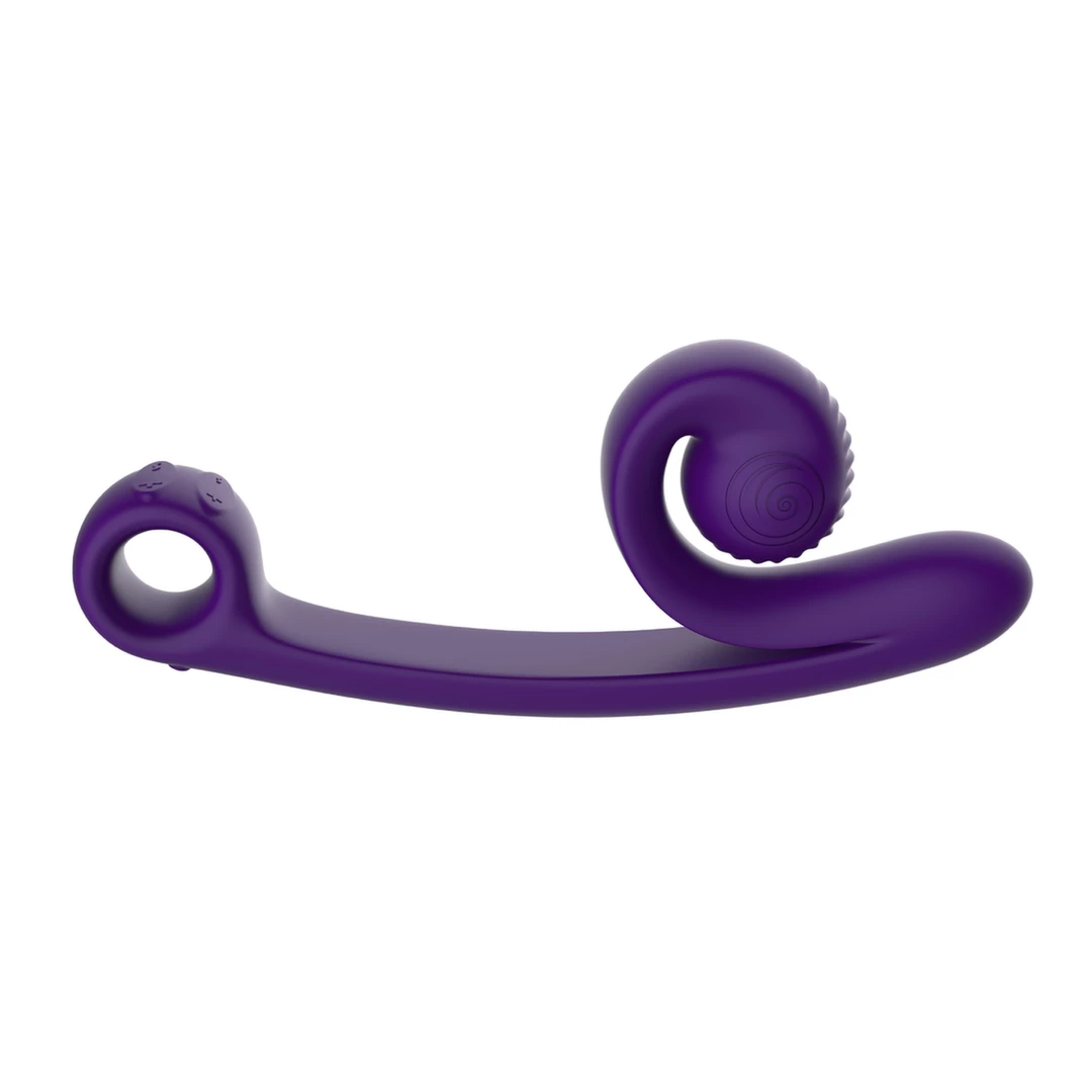 Wibrator fioletowy silikonowy w kształcie ślimaka do stymulacji łechtaczki i punktu G Snail Vibe Curve Vibrator 