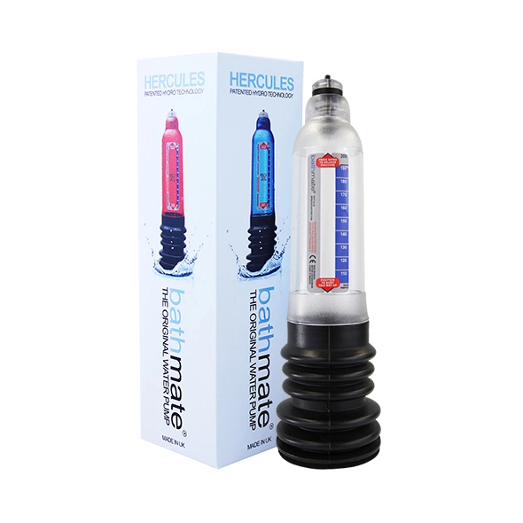 Pompka powiększająca penisa wykonana z silikonu i przezroczystego plastiku Bathmate Hydro 7