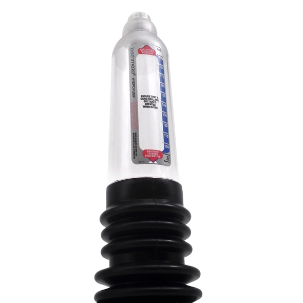 Pompka powiększająca penisa wykonana z silikonu i przezroczystego plastiku Bathmate Hydro 7