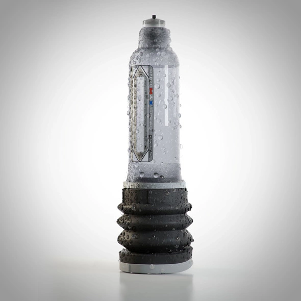 Pompka powiększająca penisa wykonana z silikonu i przezroczystego plastiku Bathmate Hydromax 7