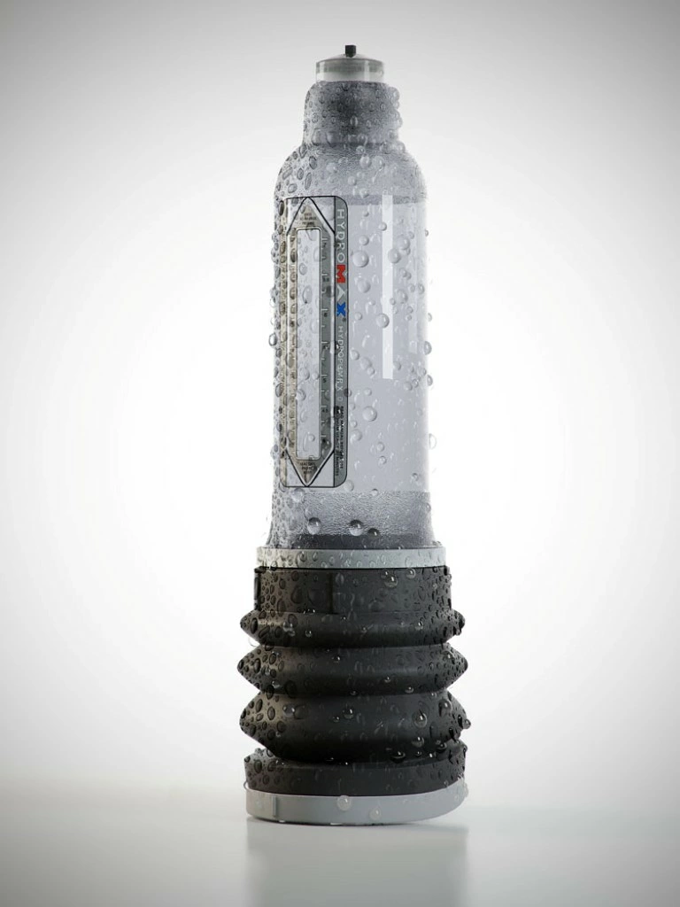 Pompka powiększająca penisa wykonana z silikonu i przezroczystego plastiku Bathmate Hydromax 7