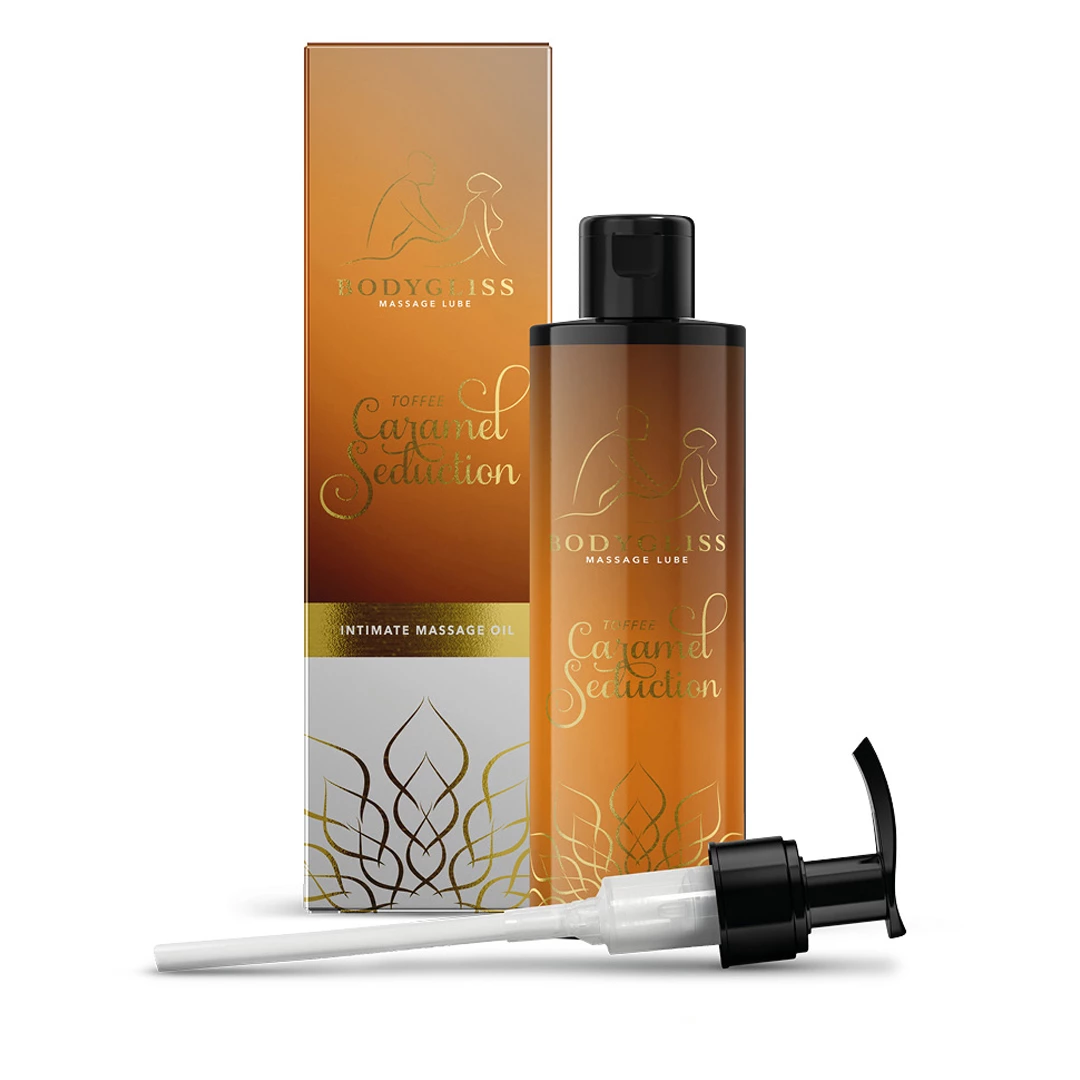 Olejek do masażu z aromatem cukierków toffi Bodygliss 150 ml