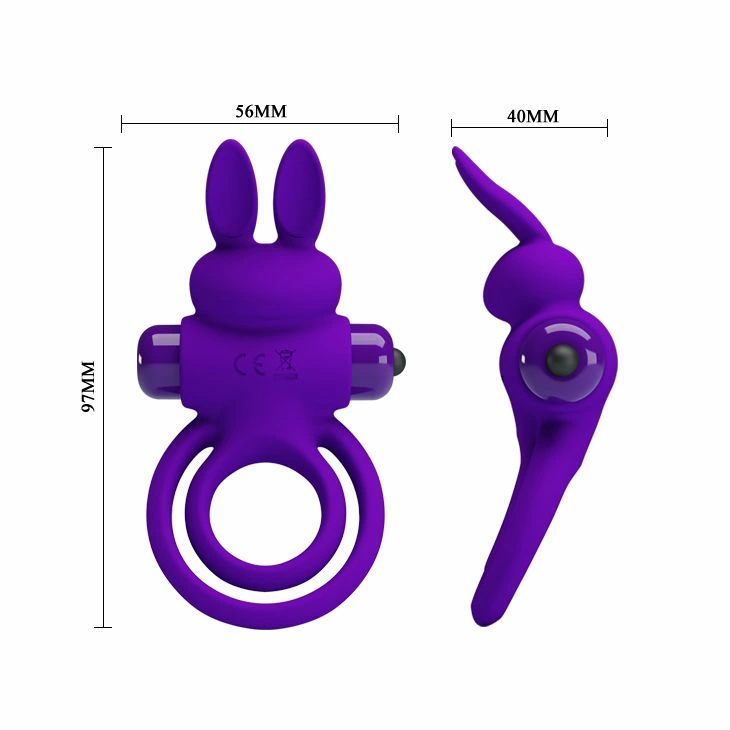Bunny Ring model wibracyjny silikonowy 10 trybow