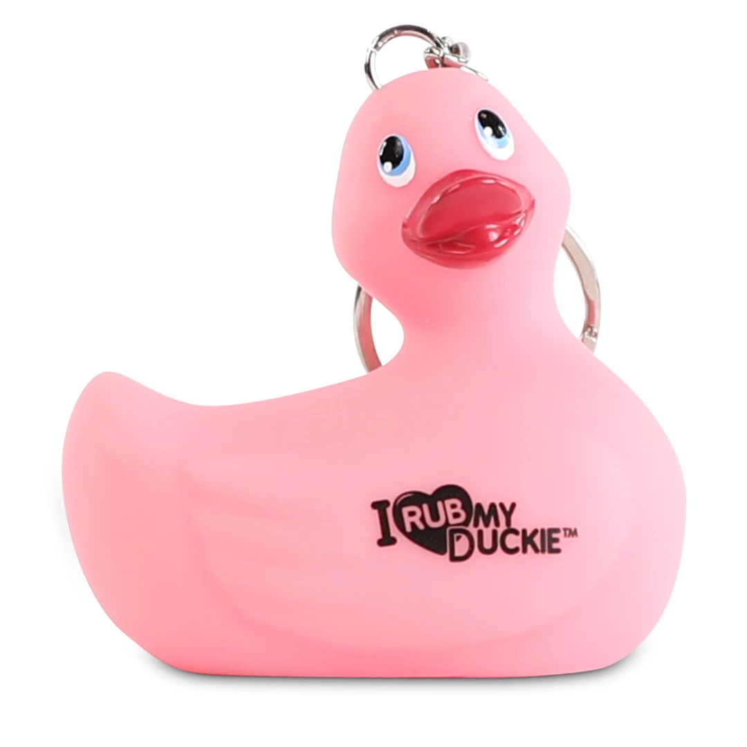 Breloczek - I Rub My Duckie Keychain Pink