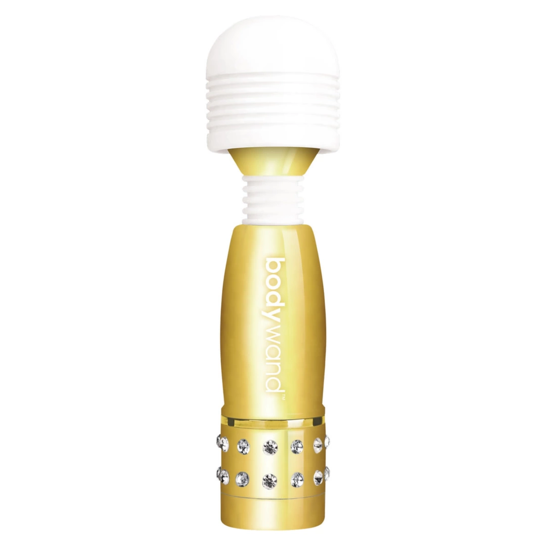 Wygodny złoty mini masażer do masturbacji łechtaczki Bodywand Mini Wand Massager 