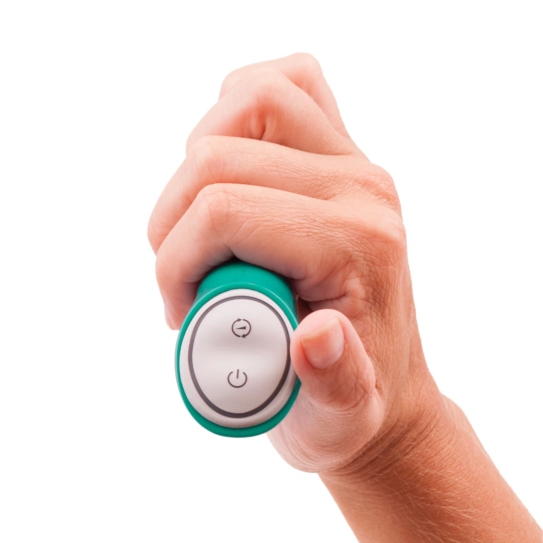 Turkusowy silikonowy wibrator do masturbacji łechtaczki i punktu G w kształcie królika B Swish bwild Deluxe Bunny 