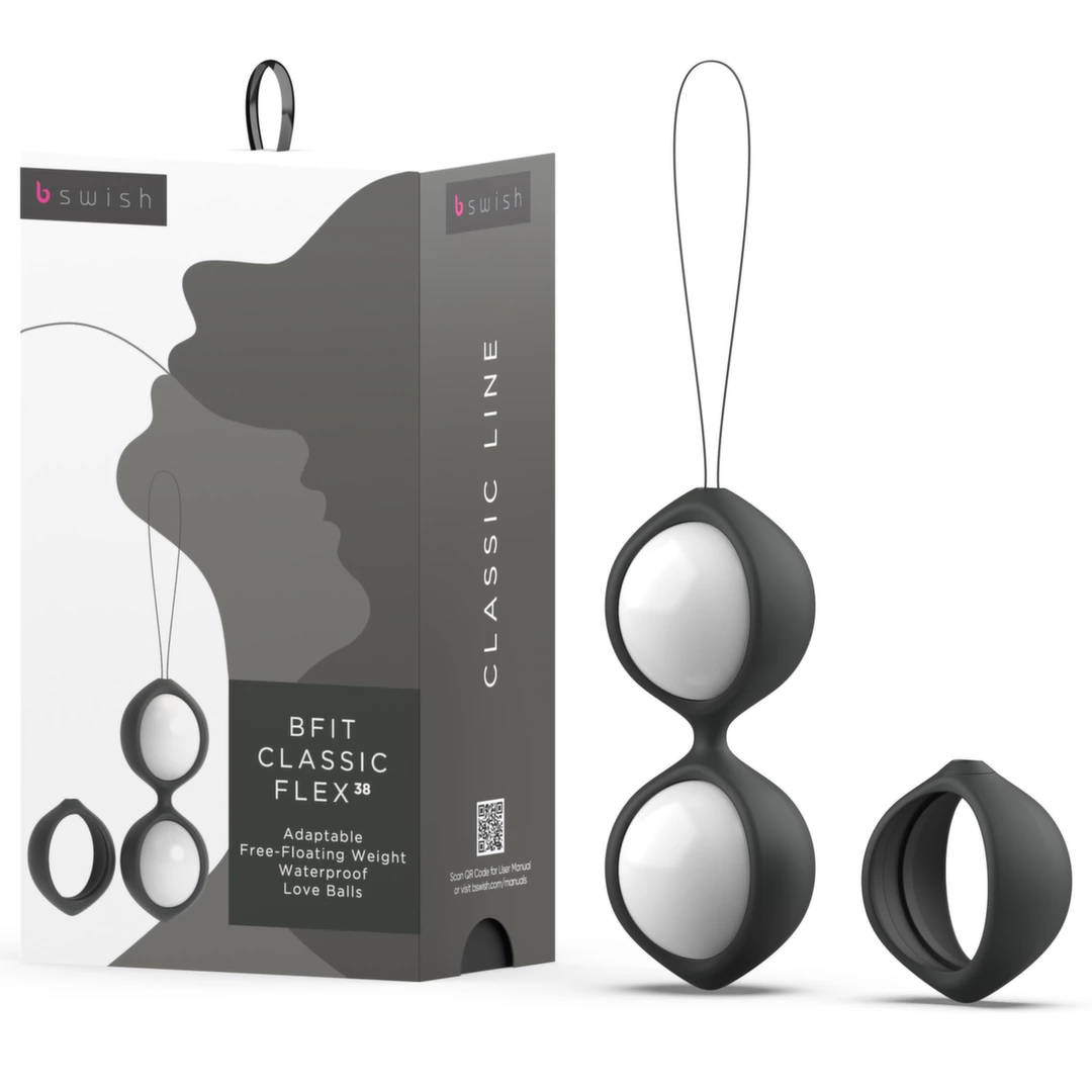 Kulka kegla podwójna wykonana z szarego i czarnego silikonu B Swish Classic Flex