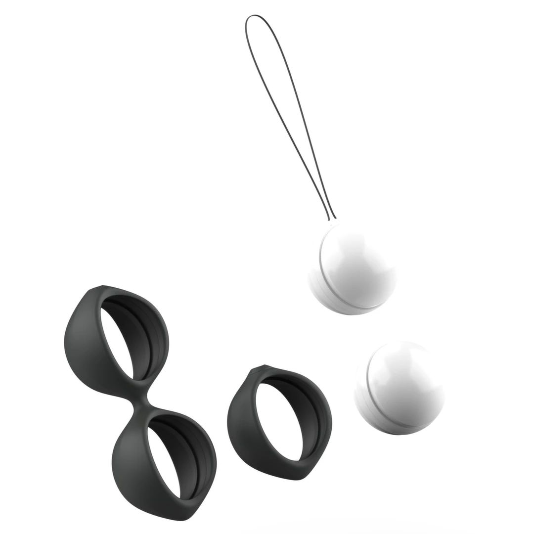 Kulka kegla podwójna wykonana z szarego i czarnego silikonu B Swish Classic Flex