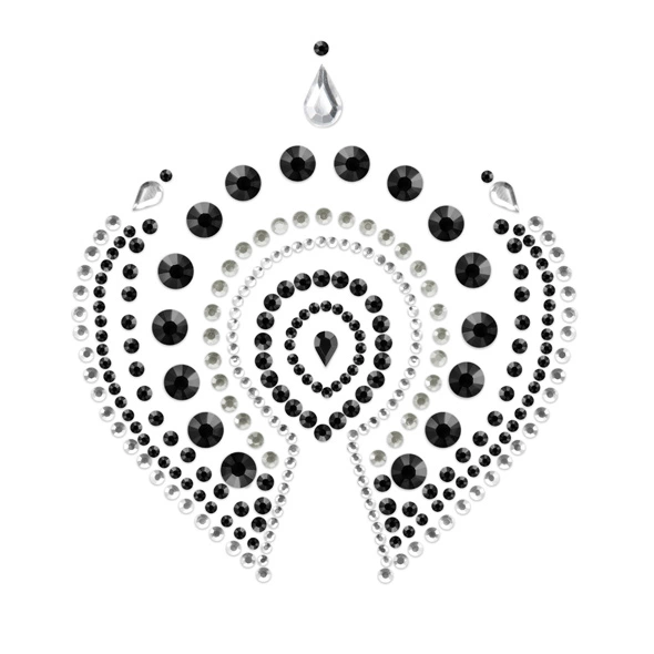 Biżuteria do ciała - Bijoux Indiscrets Flamboyant Black & Silver