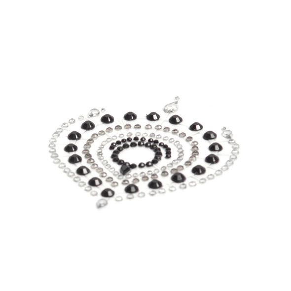 Biżuteria do ciała - Bijoux Indiscrets Flamboyant Black & Silver