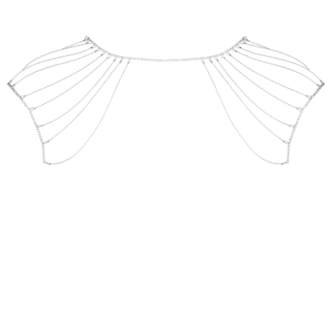 Łańcuszki na ramiona - Bijoux Indiscrets Magnifique Shoulder Jewelry Silver
