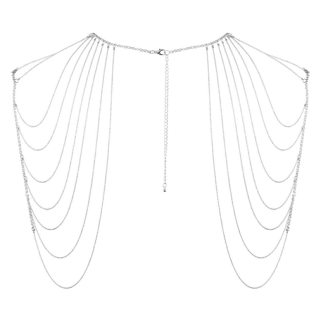 Łańcuszki na ramiona - Bijoux Indiscrets Magnifique Shoulder Jewelry Silver