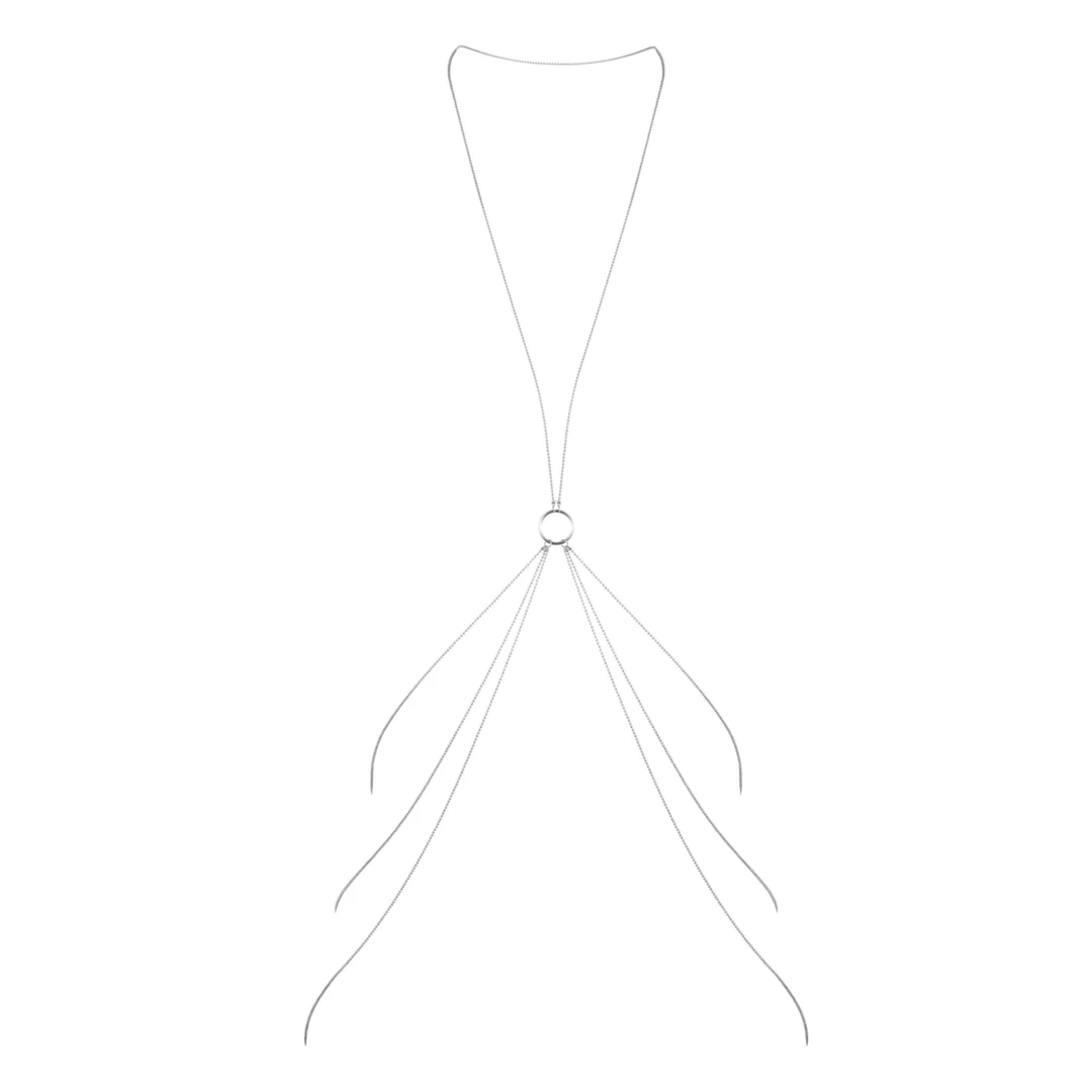 Łańcuszki na ciało ósemka - Bijoux Indiscrets Magnifique 8 Body Chain Silver