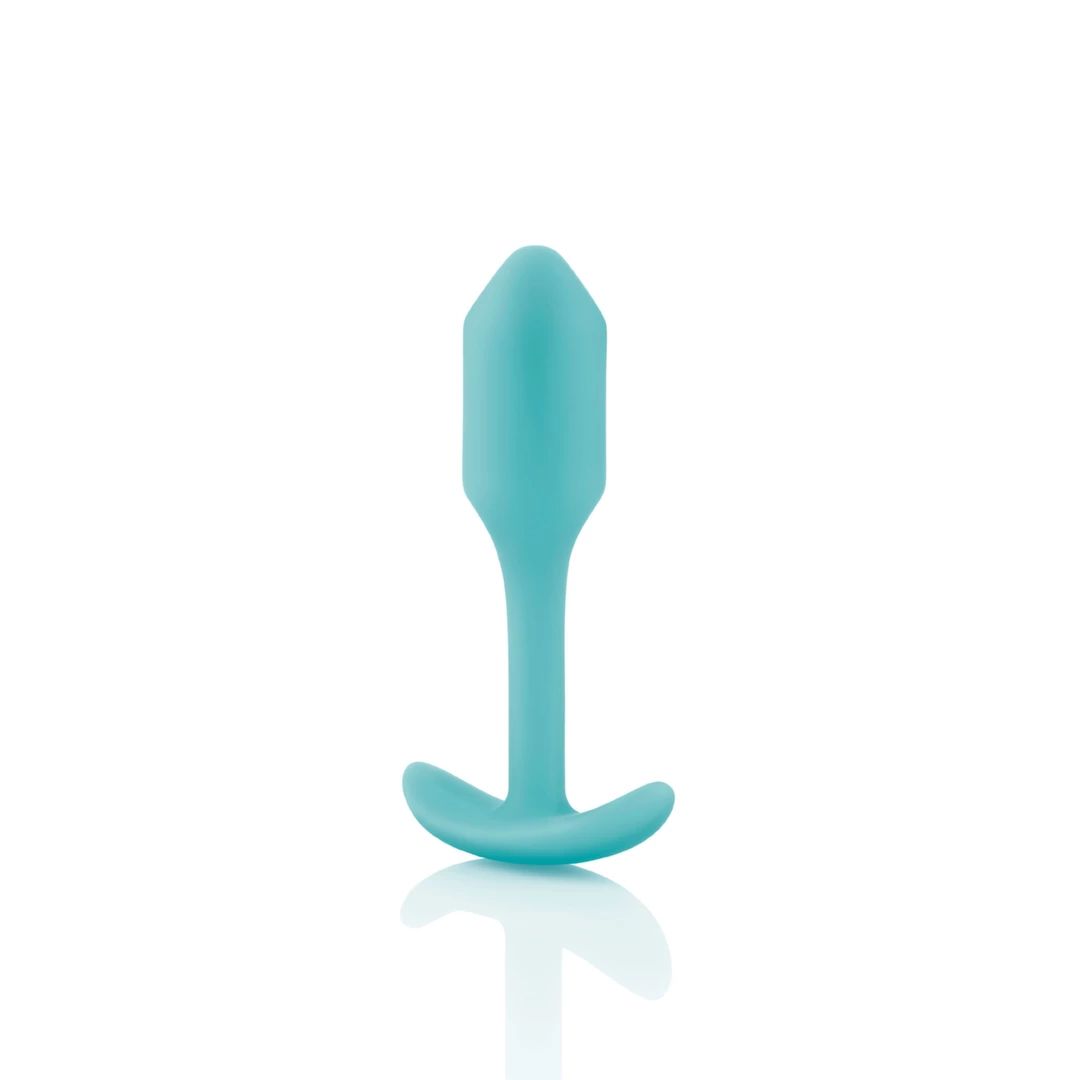 b-Vibe Snug Plug 1 Mint - silikonowy korek anatomiczny, 54g, mięta