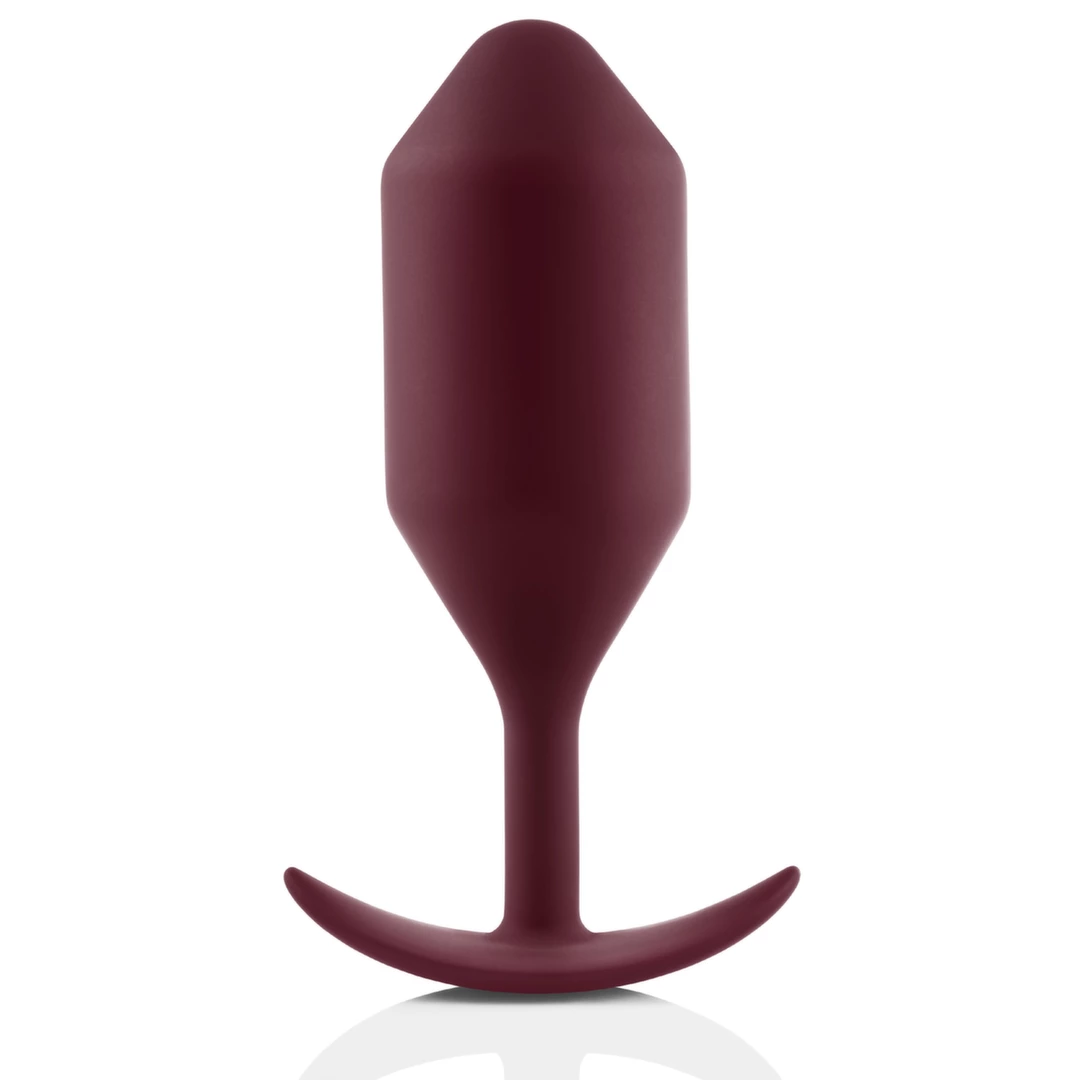 Korek analny duży wykonany z silikonu w kolorze czerwonym B-Vibe Snug Plug 5