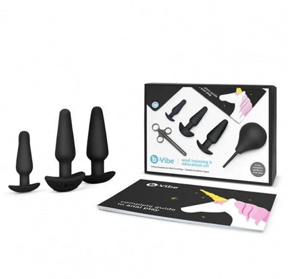 Zestaw do treningu analnego B-Vibe Anal Training & Education Set Black
