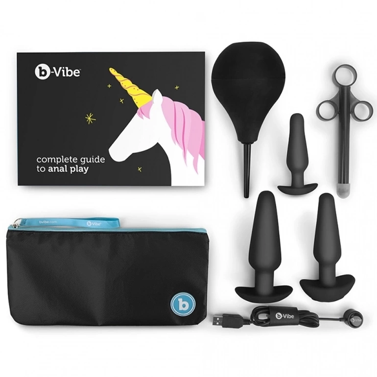 Zestaw do treningu analnego B-Vibe Anal Training & Education Set Black