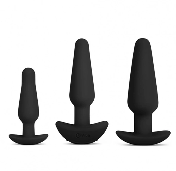 Zestaw do treningu analnego B-Vibe Anal Training & Education Set Black