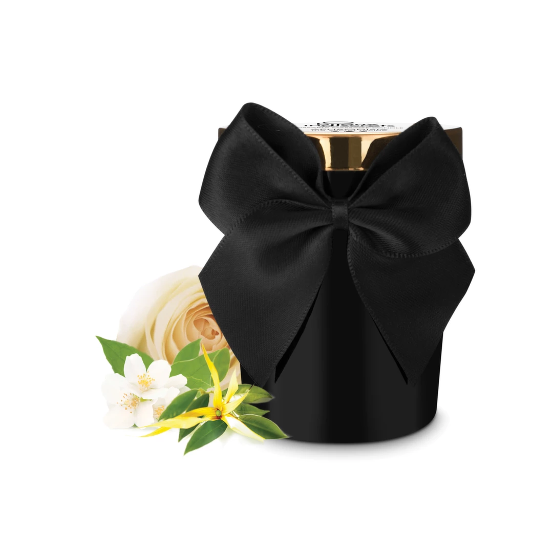 Świeca do masażu o właściwościach pobudzających z aromatem róży jaśminu i ylang ylang Bijoux Cosmetiques 70g