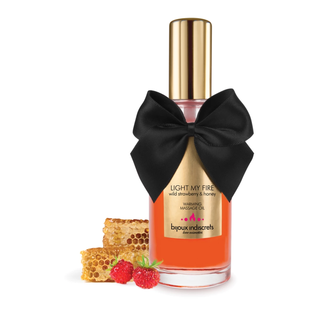 Olejek do masażu jadalny o aromacie truskawkowym Bijoux Cosmetiques 100 ml