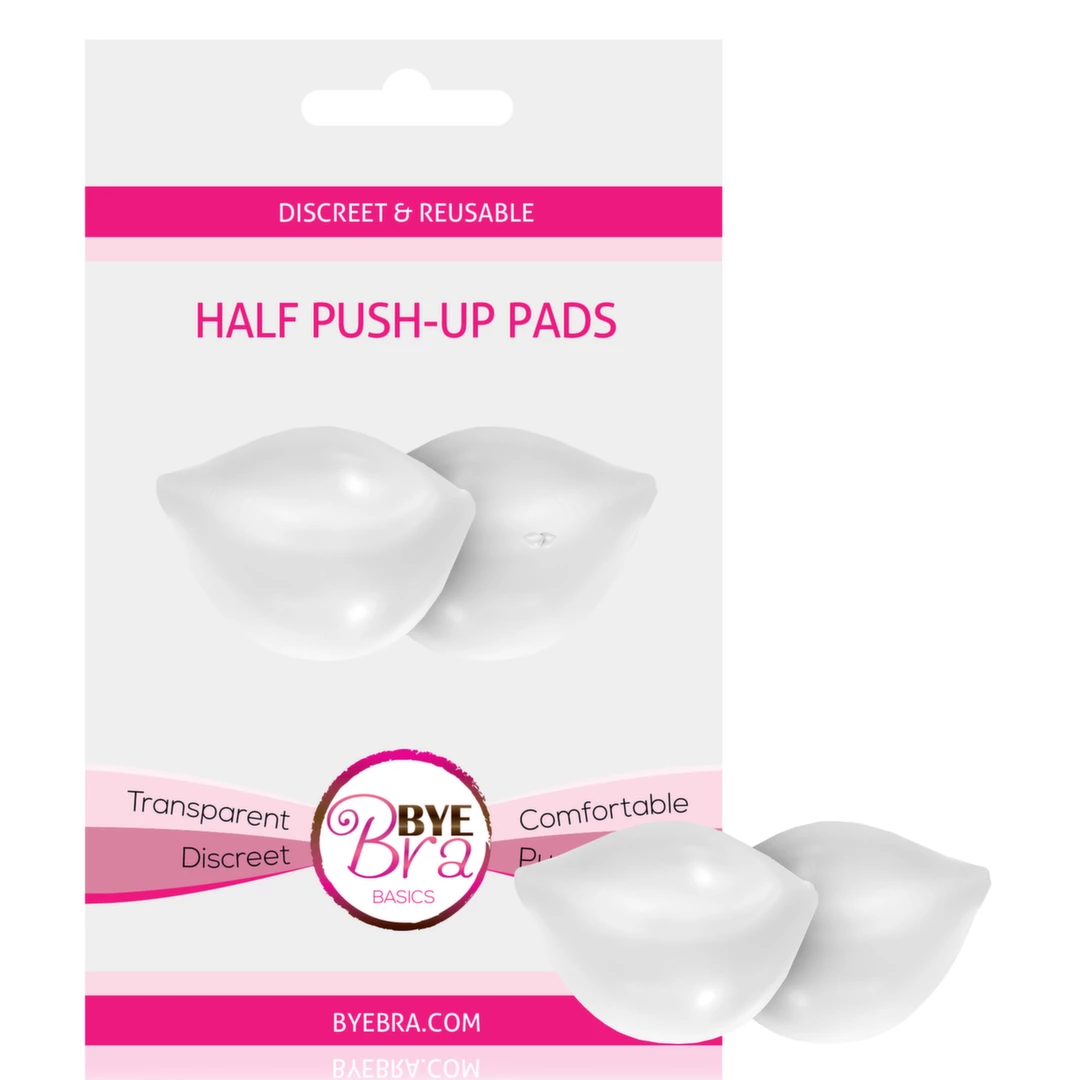Wkładki do biustonosza - Bye Bra Half Push-Up Pads Clear