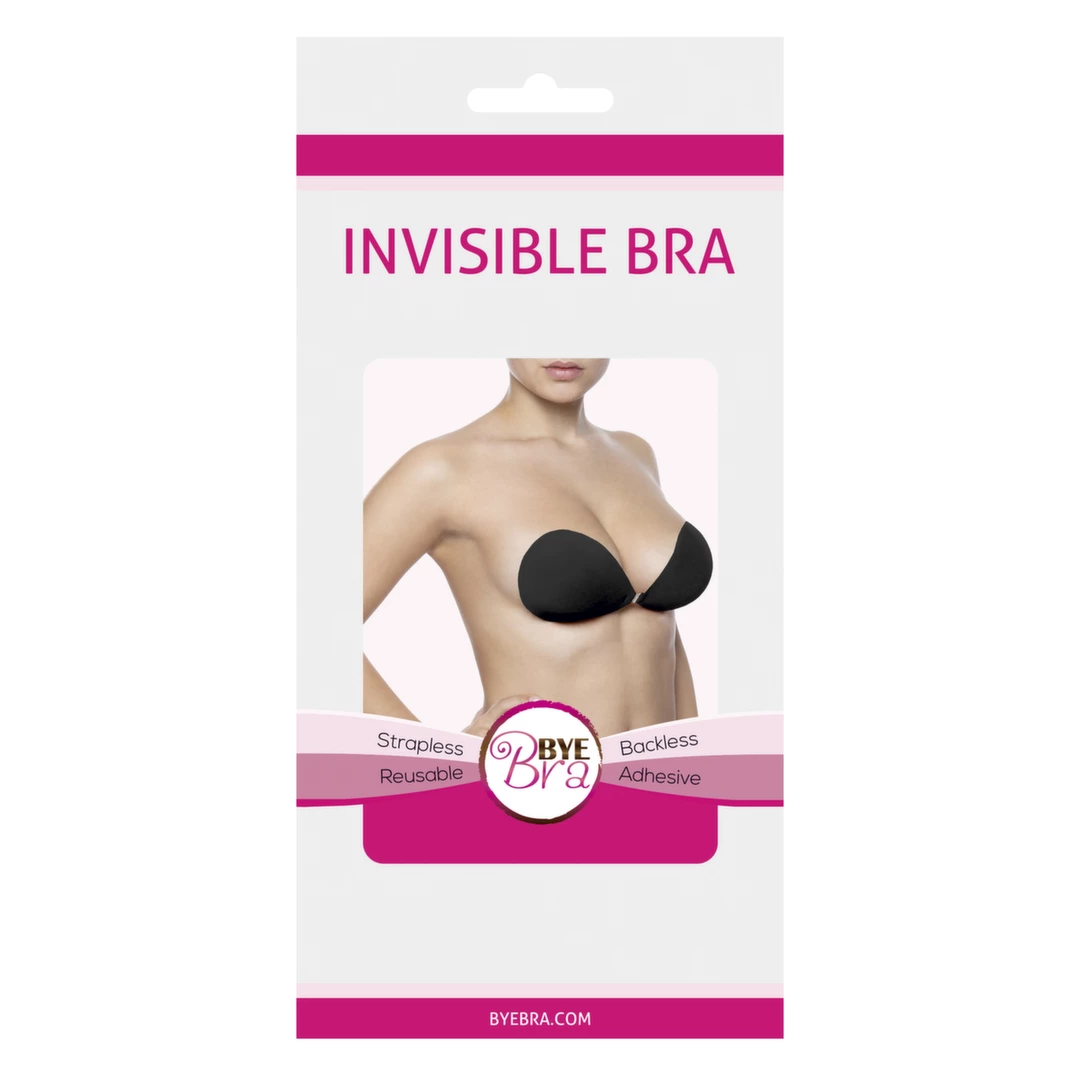 Niewidzialny biustonosz - Bye Bra Invisible Bra Miseczka B Black Niewidzialny biustonosz - Bye Bra Invisible Bra Miseczka B Black