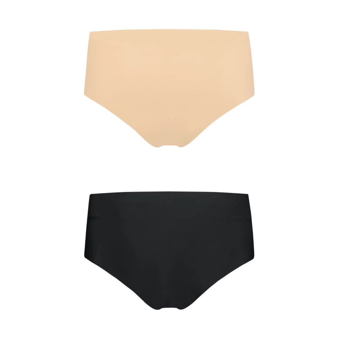 Niewidzialne majtki - Bye Bra Invisible High Brief Nude + Black XL