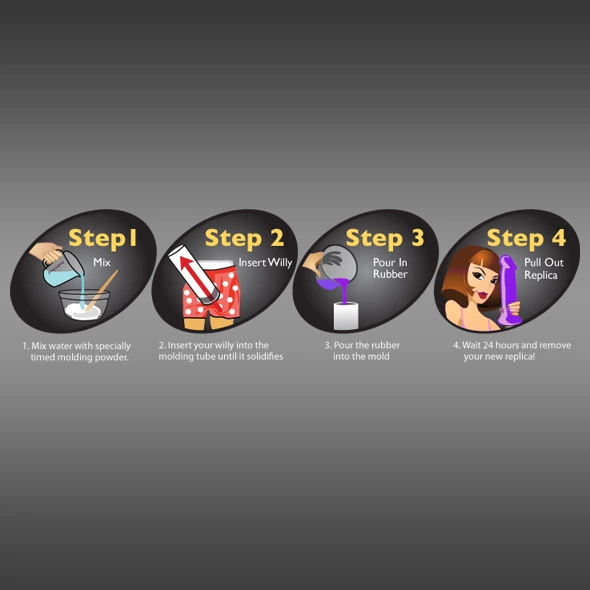 Zestaw do klonowania penisa fioletowy - Clone A Willy Kit Purple