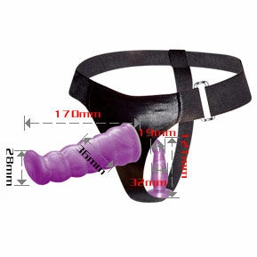 Baile GPoint 17 cm - Liliowa uprząż z podwojną funkcją i regulacją