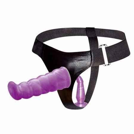 Baile GPoint 17 cm - Liliowa uprząż z podwojną funkcją i regulacją